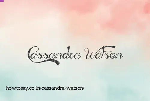 Cassandra Watson