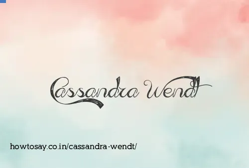 Cassandra Wendt