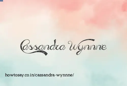 Cassandra Wynnne
