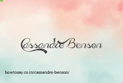 Cassandre Benson