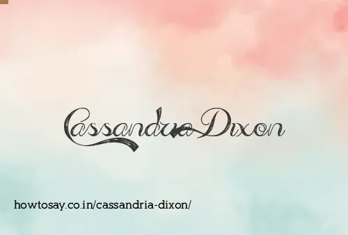 Cassandria Dixon