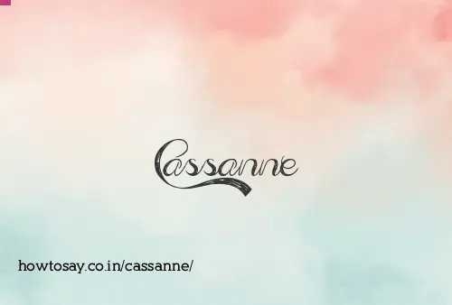 Cassanne