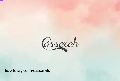 Cassarah
