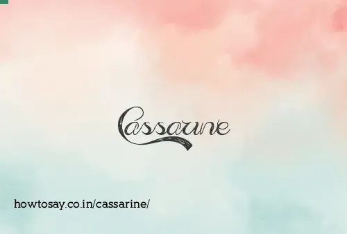 Cassarine