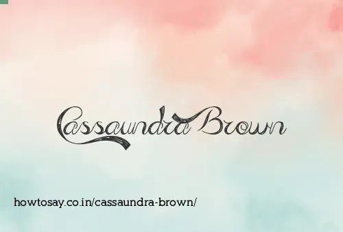 Cassaundra Brown