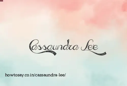 Cassaundra Lee
