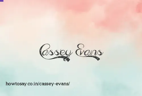 Cassey Evans