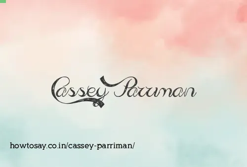 Cassey Parriman