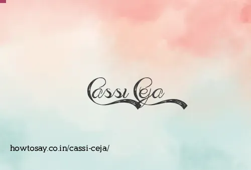 Cassi Ceja