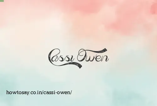 Cassi Owen