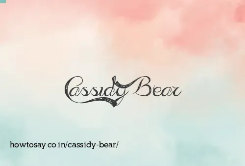 Cassidy Bear
