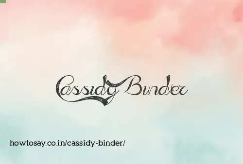 Cassidy Binder