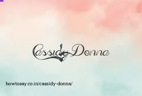 Cassidy Donna