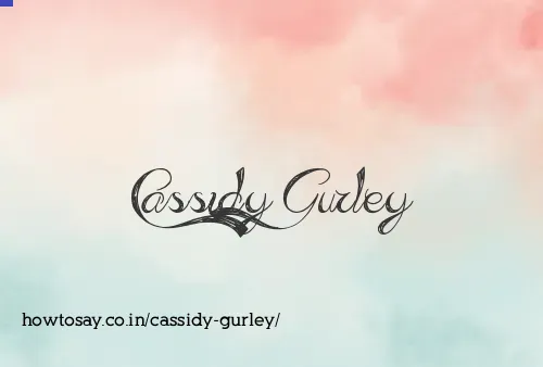 Cassidy Gurley