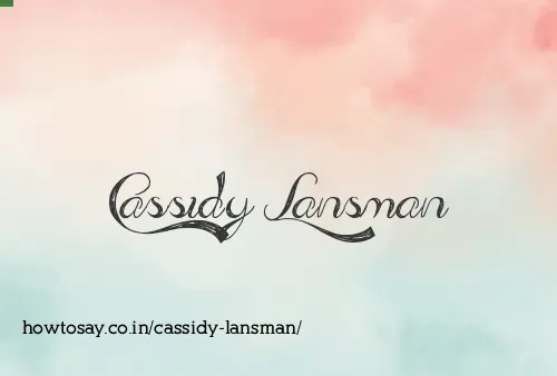 Cassidy Lansman