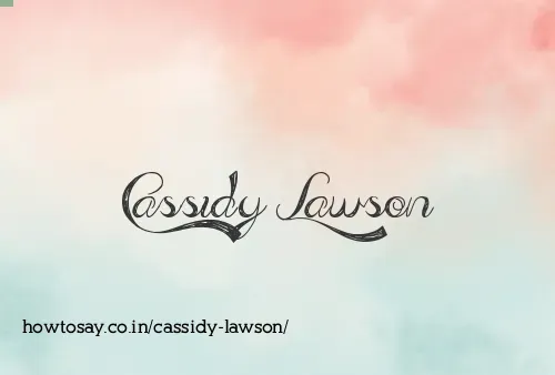 Cassidy Lawson