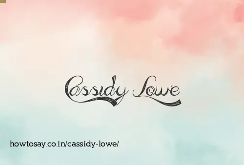 Cassidy Lowe