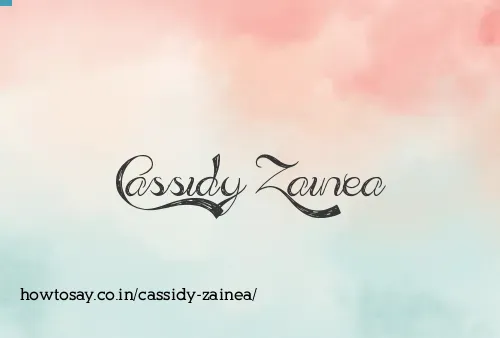 Cassidy Zainea