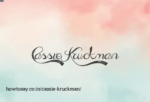 Cassie Kruckman