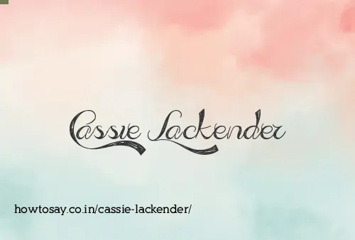Cassie Lackender