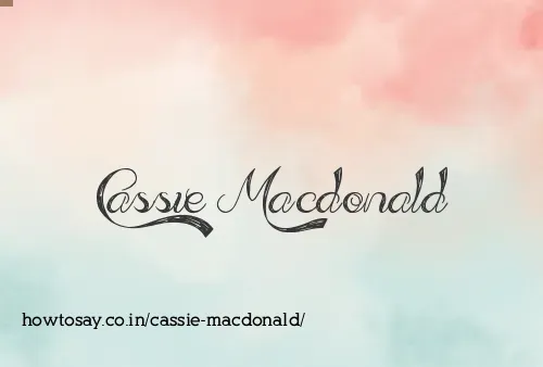 Cassie Macdonald