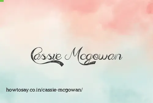 Cassie Mcgowan