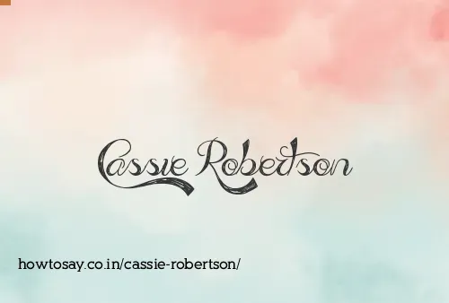 Cassie Robertson
