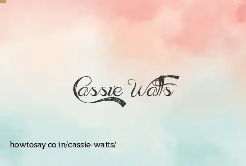 Cassie Watts