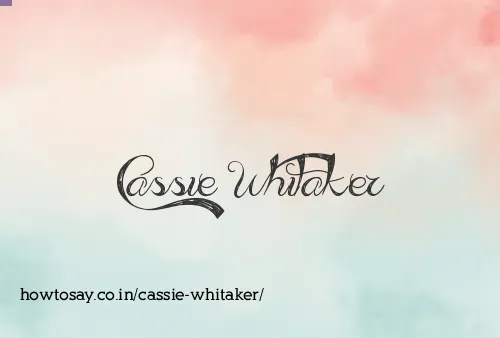 Cassie Whitaker
