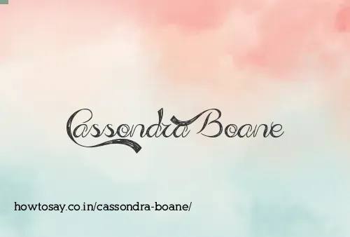 Cassondra Boane