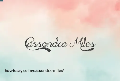 Cassondra Miles