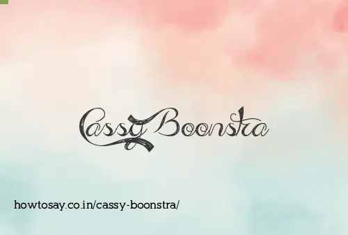 Cassy Boonstra