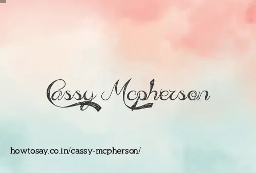 Cassy Mcpherson