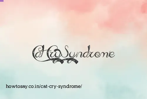Cat Cry Syndrome