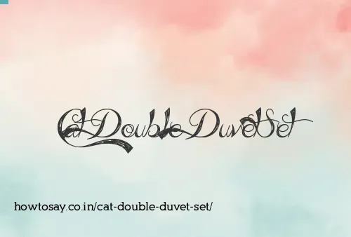 Cat Double Duvet Set