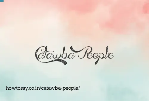 Catawba People