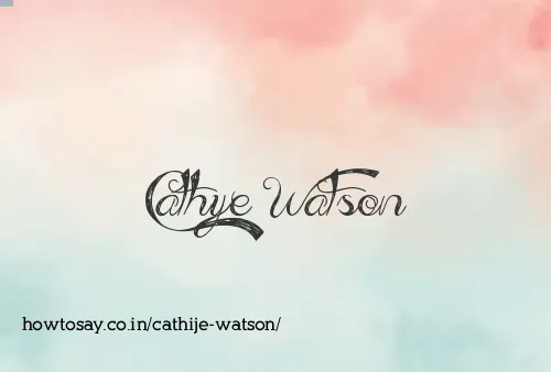Cathije Watson