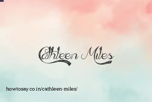Cathleen Miles