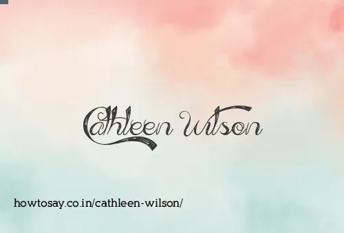 Cathleen Wilson