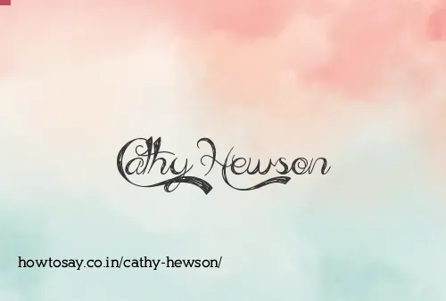 Cathy Hewson