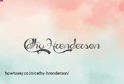 Cathy Hrenderson