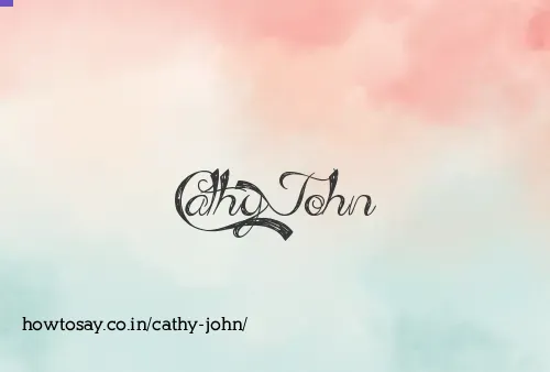 Cathy John
