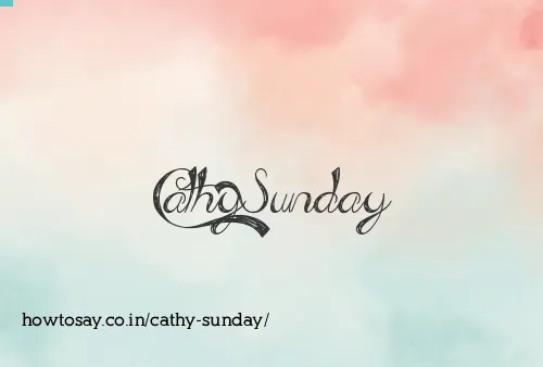 Cathy Sunday