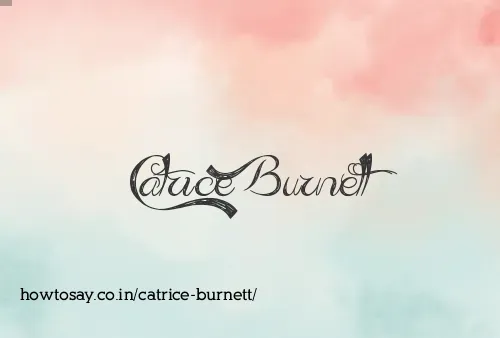 Catrice Burnett