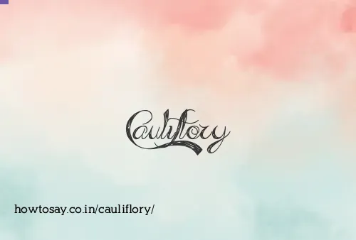 Cauliflory