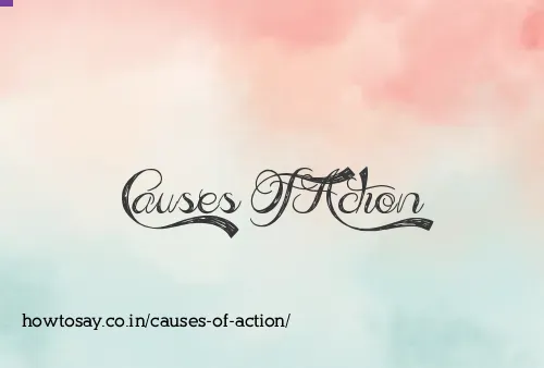 Causes Of Action