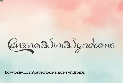 Cavernous Sinus Syndrome