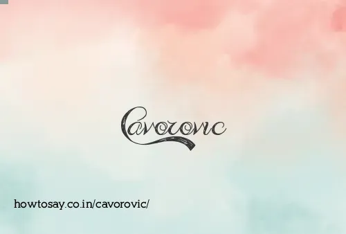 Cavorovic