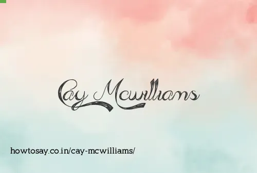 Cay Mcwilliams