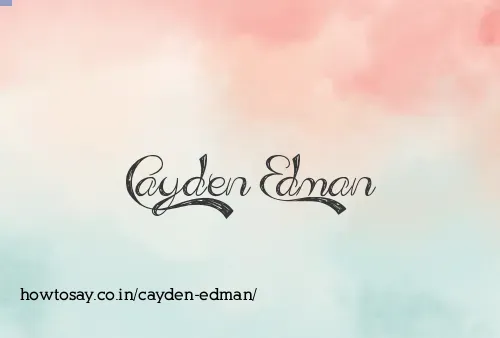 Cayden Edman